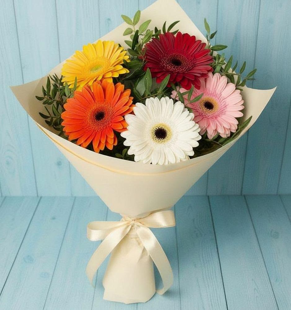 Букет цветов из: Герберы в Пластун
