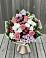 Букет цветов из: Альстромерии, Гвоздики, Розы и Хризантемы в Пластун