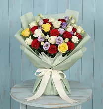 Букет цветов из:  Розы в Пластун