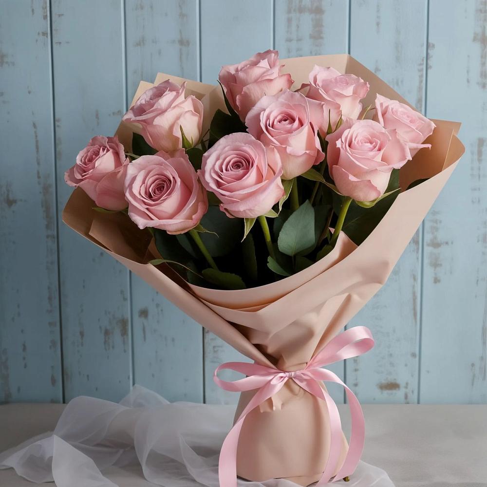 Букет цветов из: Розы в Пластун