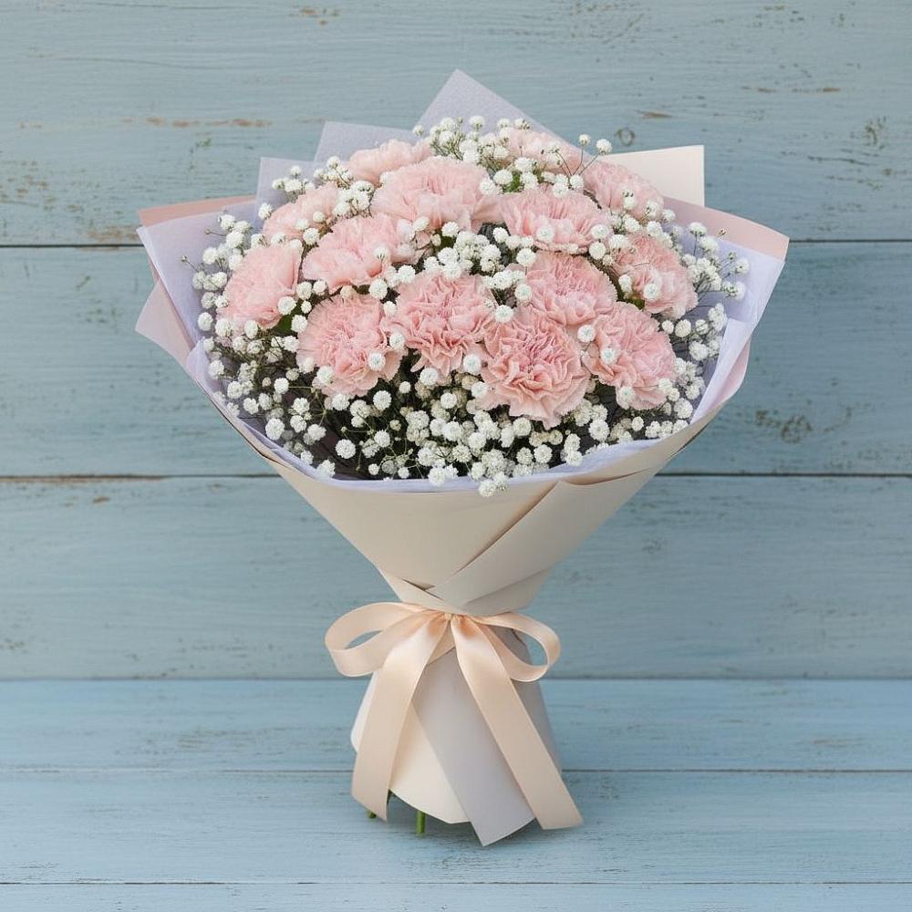 Букет цветов из: Гвоздики в Пластун