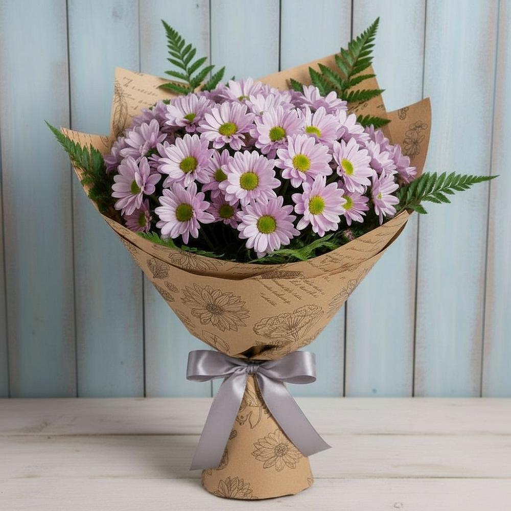 Букет цветов из: Хризантемы в Пластун