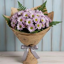 Букет цветов из:  Хризантемы #REPLACE_PRED# Пластун