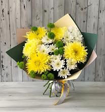 Букет цветов из:  Хризантемы #REPLACE_PRED# Пластун