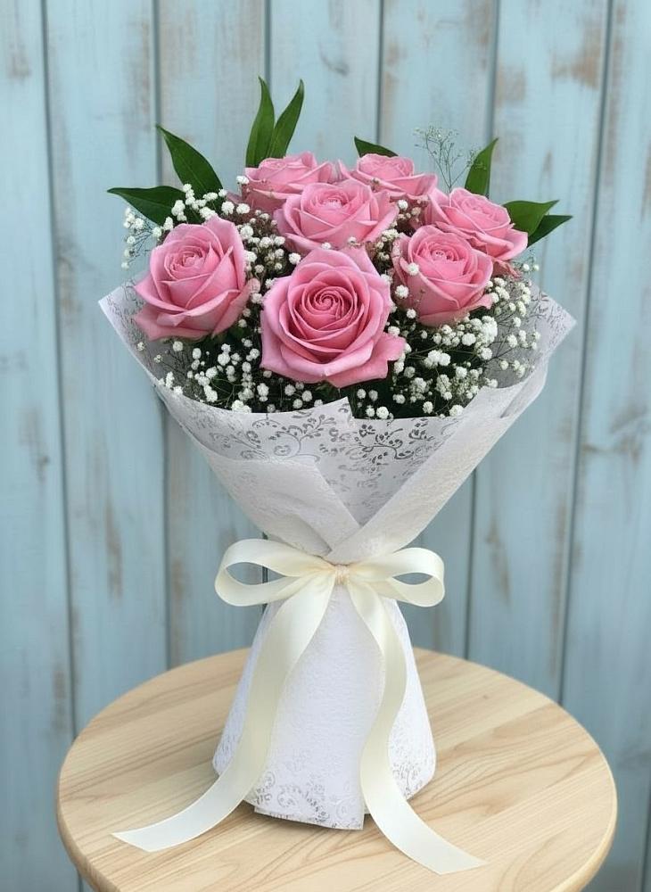 Букет цветов из: Розы в Пластун