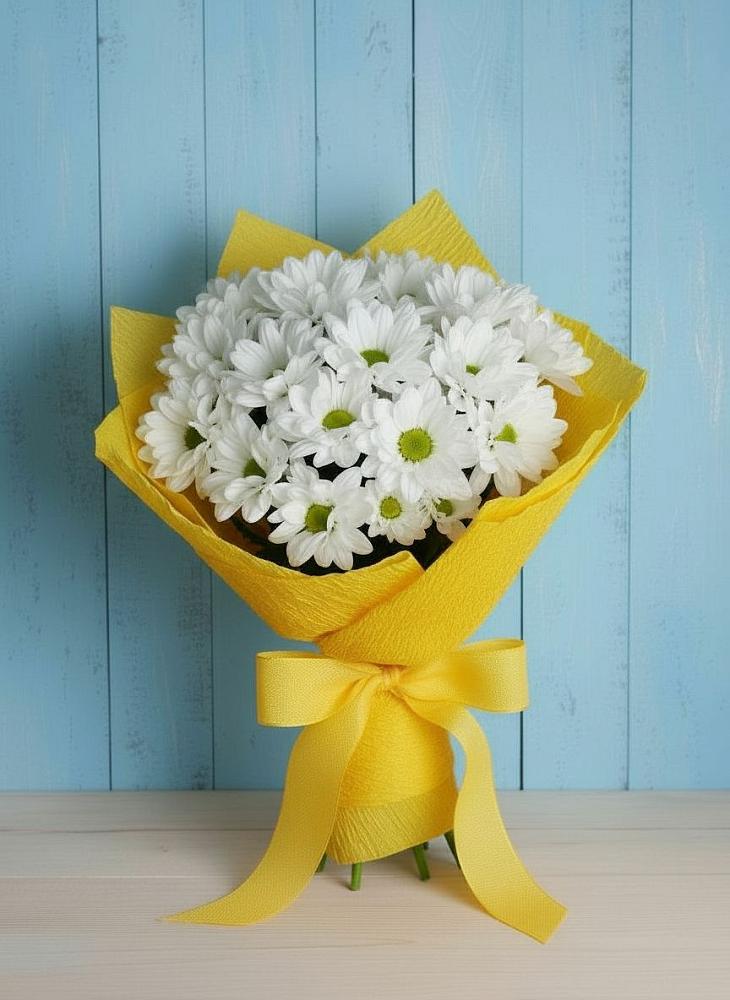 Букет цветов из: Хризантемы в Пластун