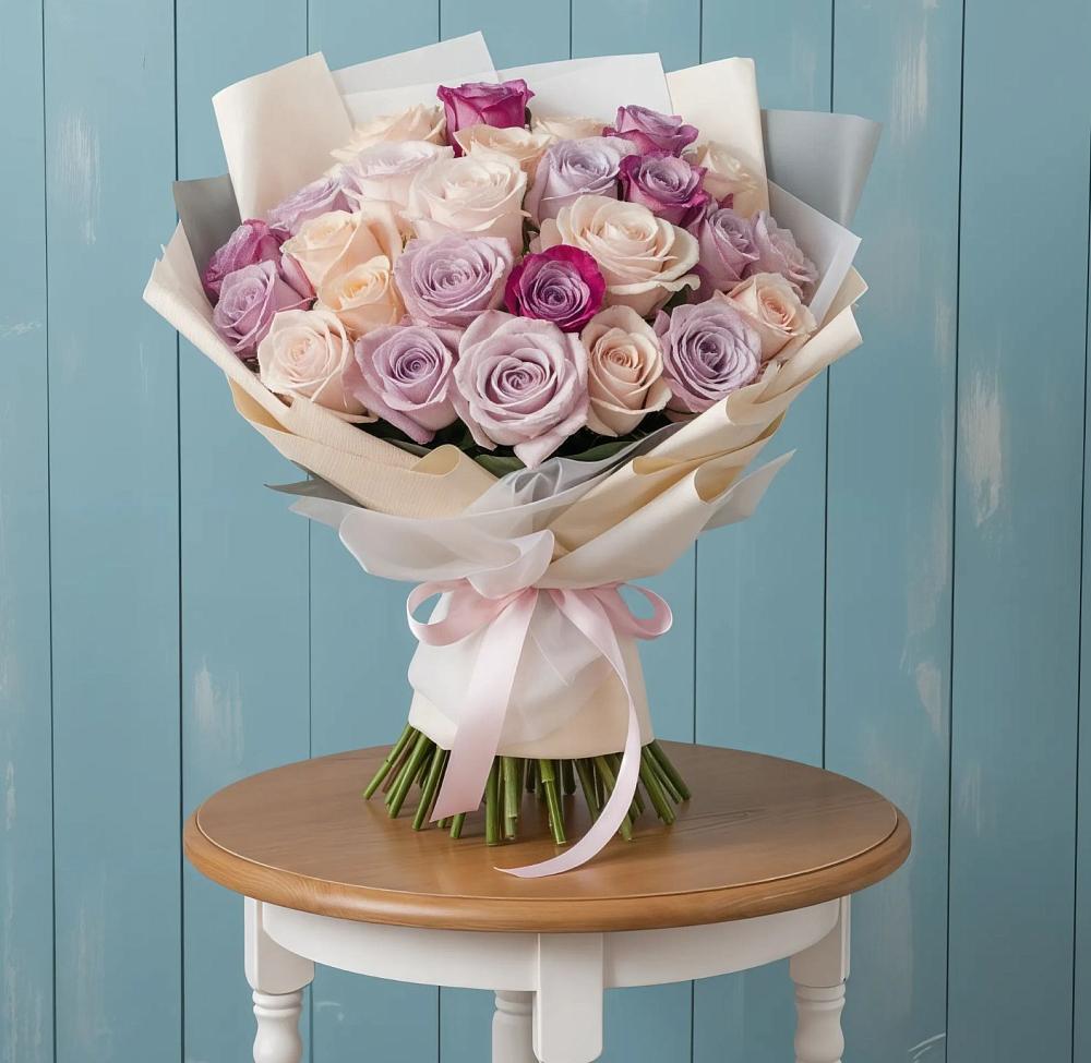 Букет цветов из: Розы в Пластун