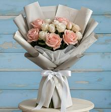 Букет цветов из:  Розы #REPLACE_PRED# Пластун