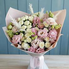 Букет цветов из:  Альстромерии и Розы #REPLACE_PRED# Пластун