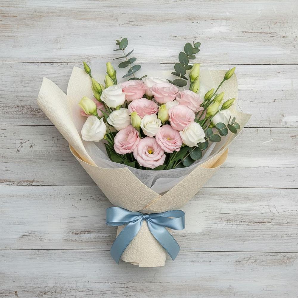 Букет цветов из: Лизиантусы в Пластун